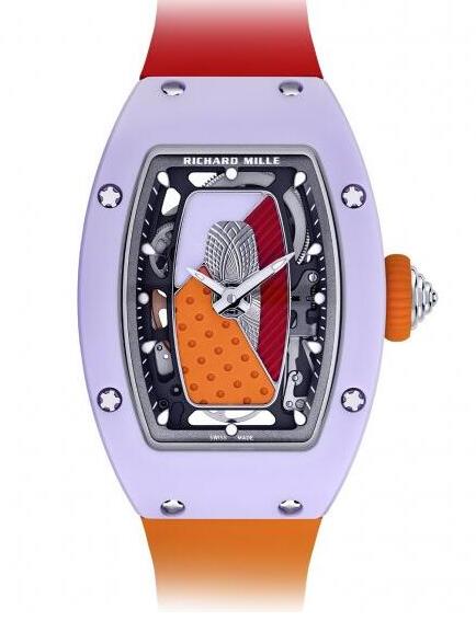 Replica Richard Mille RM 07-01 Automatic Coloured Ceramics RM 07-01 Pastel Lavender Orange Watch